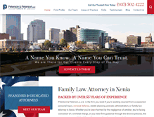 Tablet Screenshot of dpetersonlaw.com